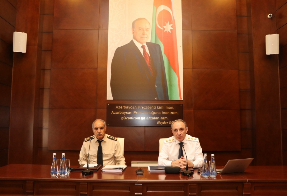 Hərbi Prokurorluqda geniş kollegiya iclası keçirilib