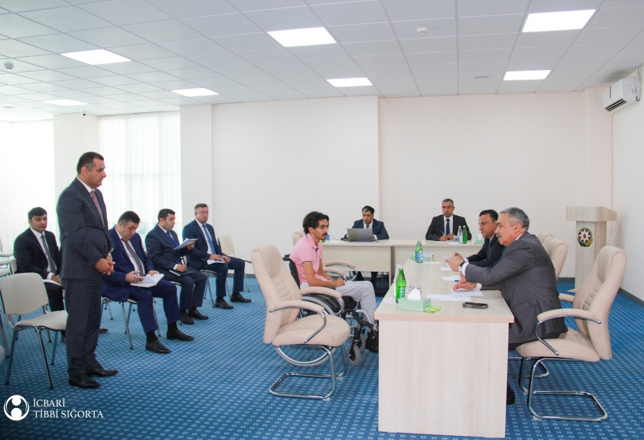 İcbari Tibbi Sığorta üzrə Dövlət Agentliyinin İdarə Heyətinin sədri Şəkidə vətəndaşları qəbul edib