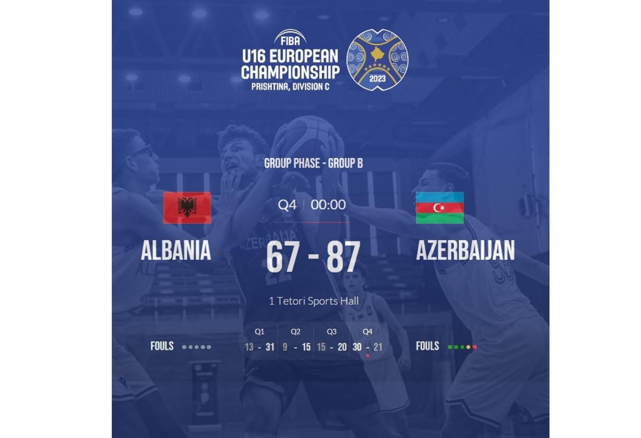 Azərbaycanın basketbol millisi Albaniyaya qalib gəlib