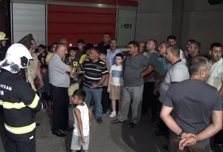 Fövqəladə Hallar Nazirliyi növbəti şərti yanğın təlimi keçirib VİDEO
