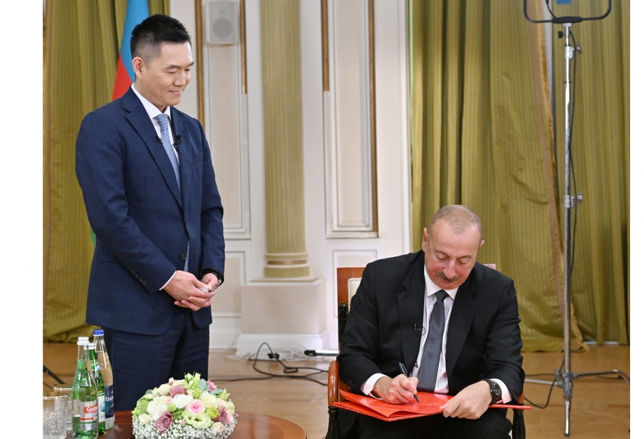 Presidente: "Las relaciones entre Azerbaiyán y China son excelentes"