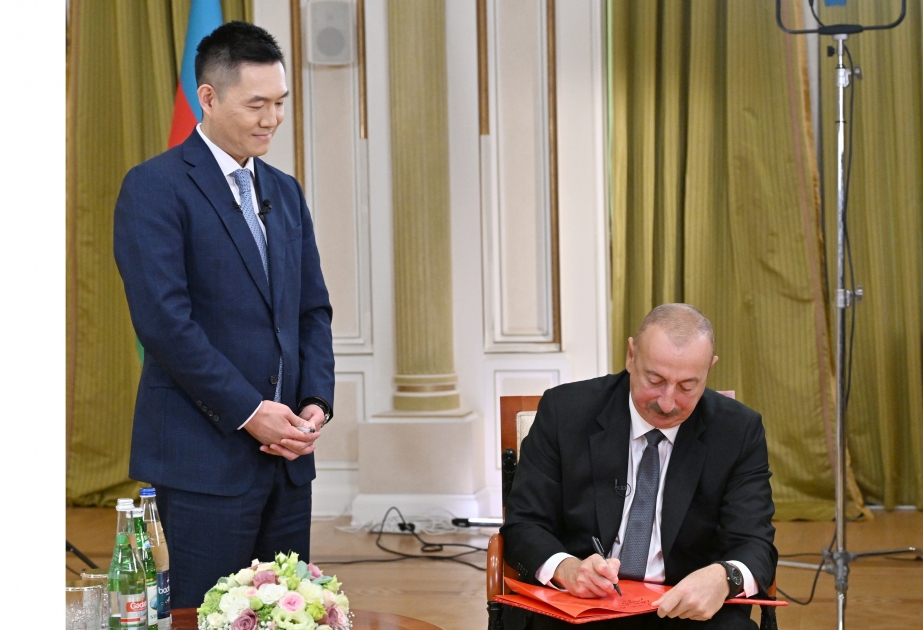 Le président Aliyev : Les relations azerbaïdjano-chinoises sont basées sur le respect mutuel et l’amitié