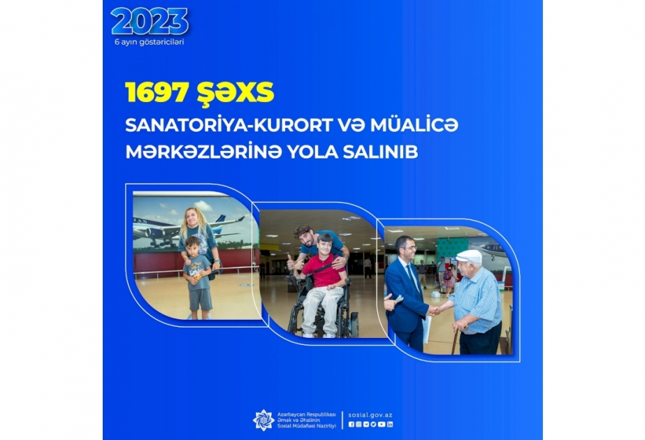 Bu ilin altı ayında 1697 şəxs sanatoriya-kurort və müalicə mərkəzlərinə yola salınıb