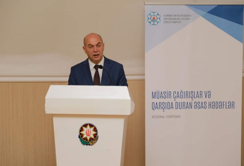 Gəncədə “Müasir çağırışlar və qarşıda duran əsas hədəflər” mövzusunda regional konfrans işə başlayıb