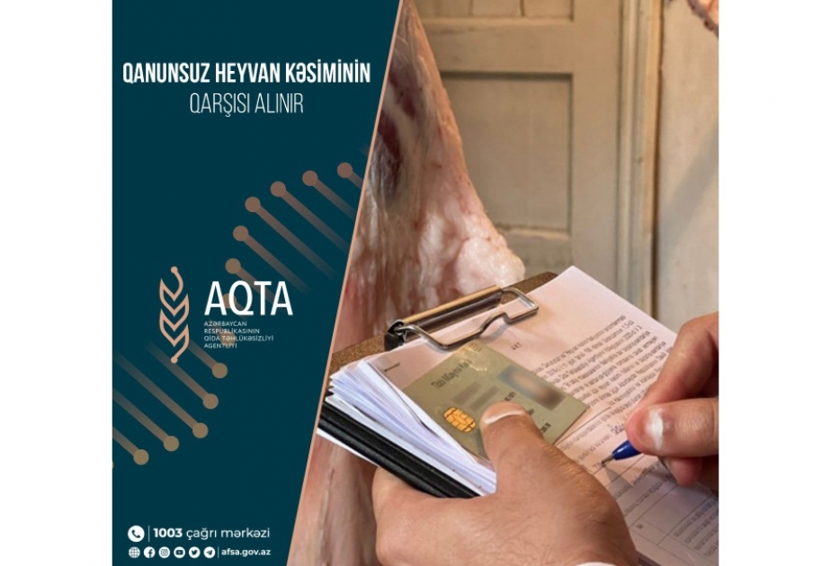 Doqquz heyvan kəsimi və ət satışı məntəqəsi ilə əlaqədar tədbir görülüb