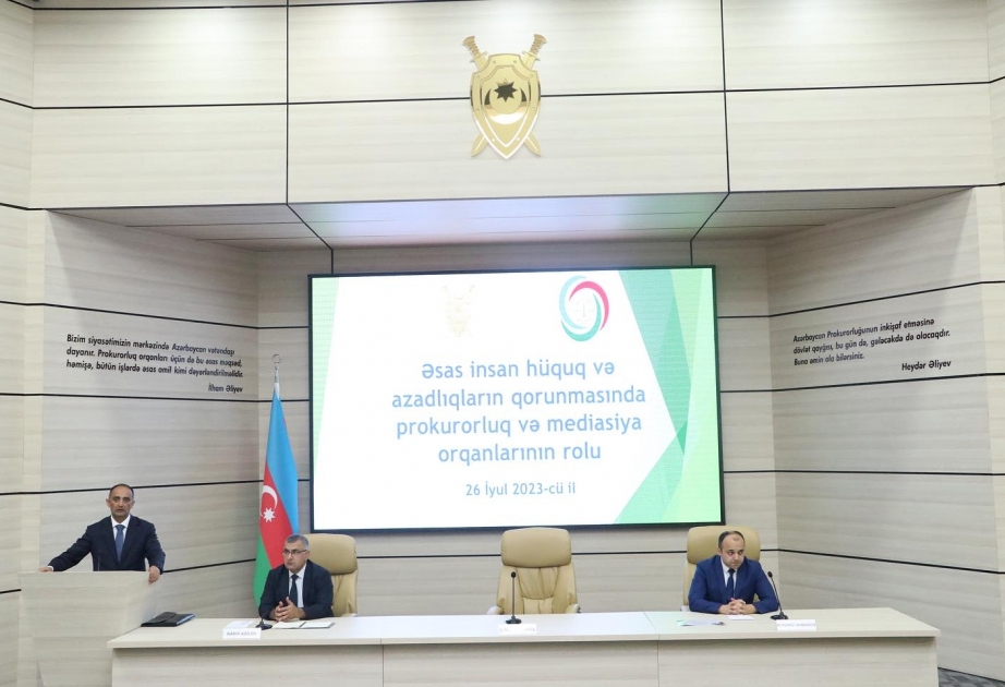 Əsas insan hüquq və azadlıqların qorunmasında prokurorluq və mediasiya orqanlarının rolu müzakirə edilib