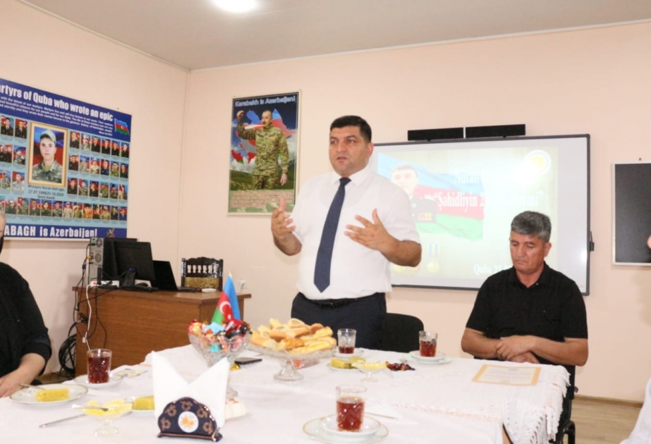 ADPU-nun Quba filialında şəhid Nuran Mirzəyevin xatirəsi anılıb