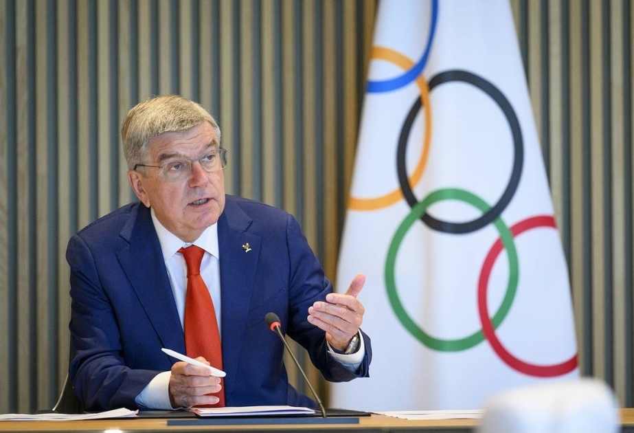 IOC chief says decision on Russians taking part in Paris Games won't be made in October