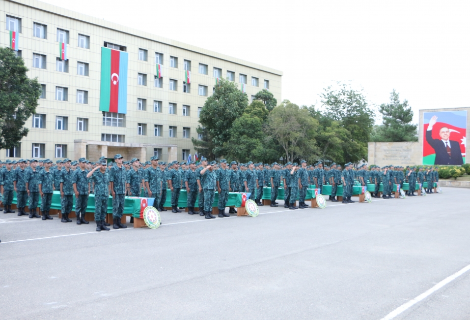 Dövlət Sərhəd Xidmətinin hərbi hissələrində gənc əsgərlərin andiçmə mərasimi keçirilib VİDEO