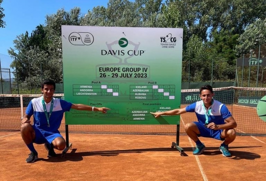 Azerbaijani tennis players beat their Armenian rivals