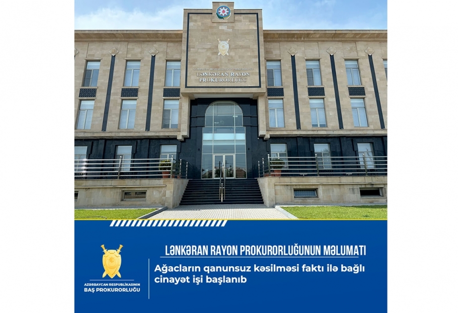 Ağacların qanunsuz kəsilməsi faktı ilə bağlı cinayət işi başlanıb