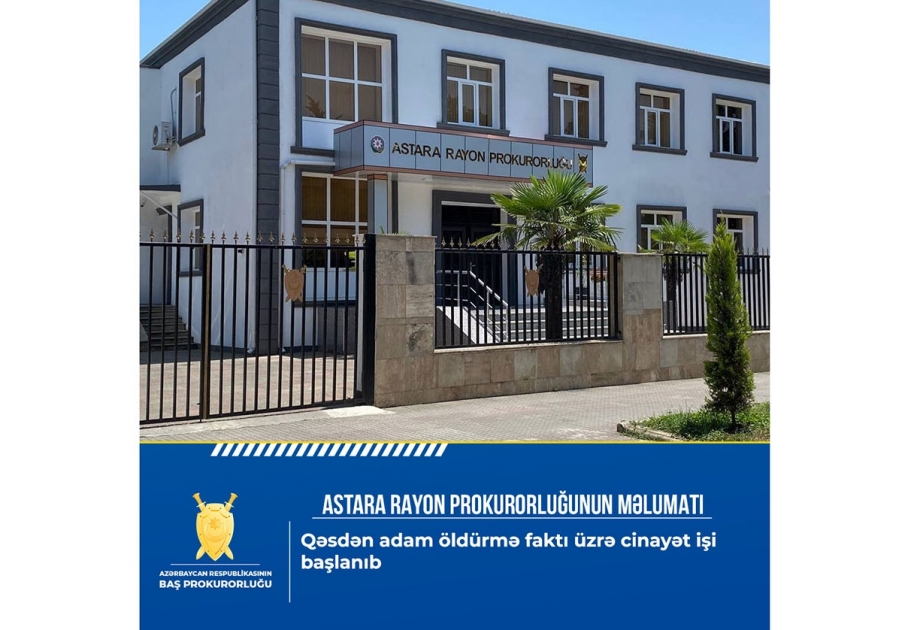 Qəsdən adam öldürmə faktı üzrə cinayət işi başlanıb