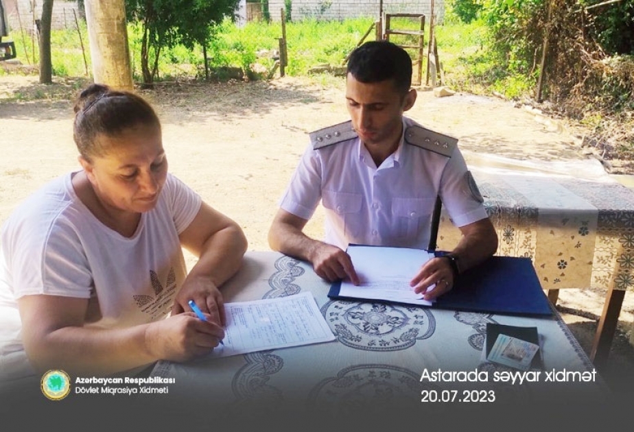 Regionlarda miqrasiya məsələləri ilə bağlı səyyar xidmətlər keçirilib