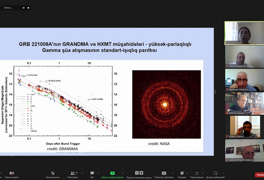 Astroseminarda qravitasiya dalğalarının yaranmasından danışılıb