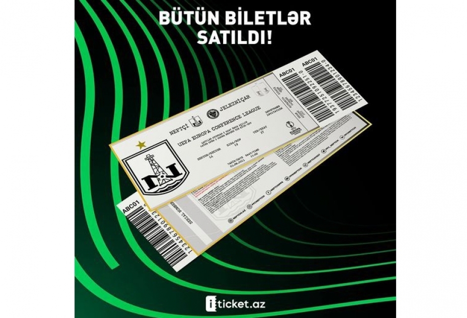 Распроданы все билеты на матч «Нефтчи» – «Железничар»