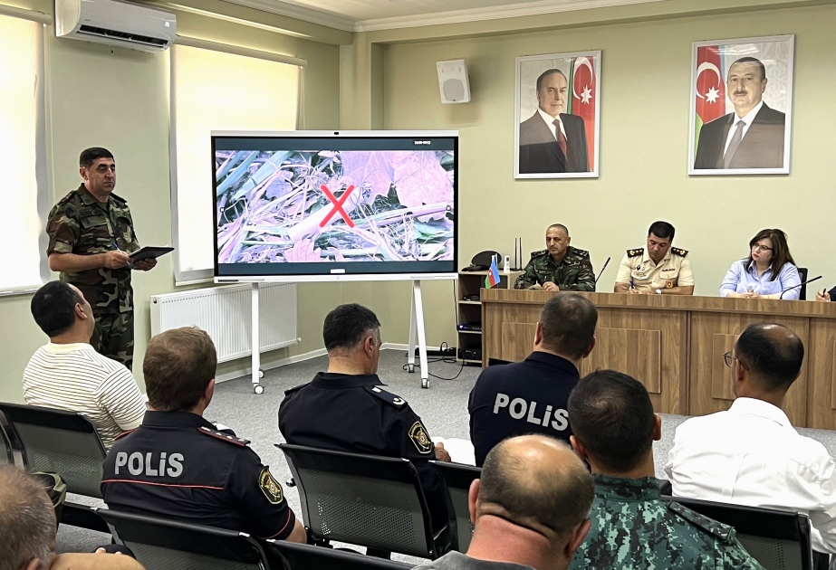 Ağalıda yanğın təhlükəsizliyi qaydaları ilə bağlı tədbir keçirilib