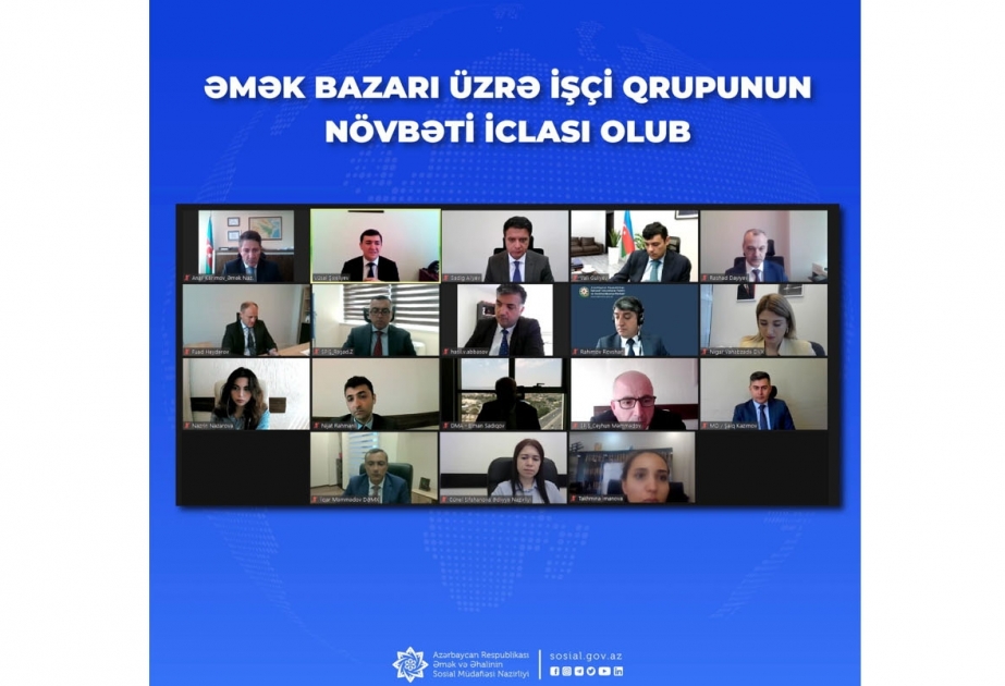 Əmək bazarı üzrə işçi qrupunun növbəti iclası olub