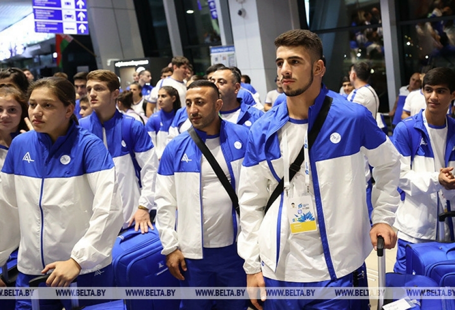 Азербайджанские спортсмены прилетели в Минск на II Игры стран СНГ