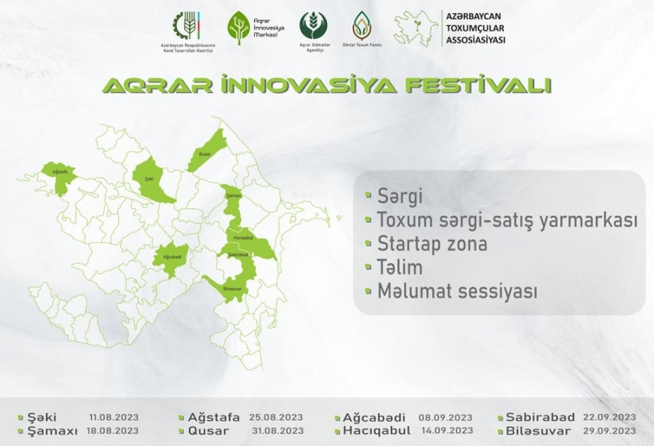 Şəkidə Aqrar İnnovasiya Festivalı keçiriləcək