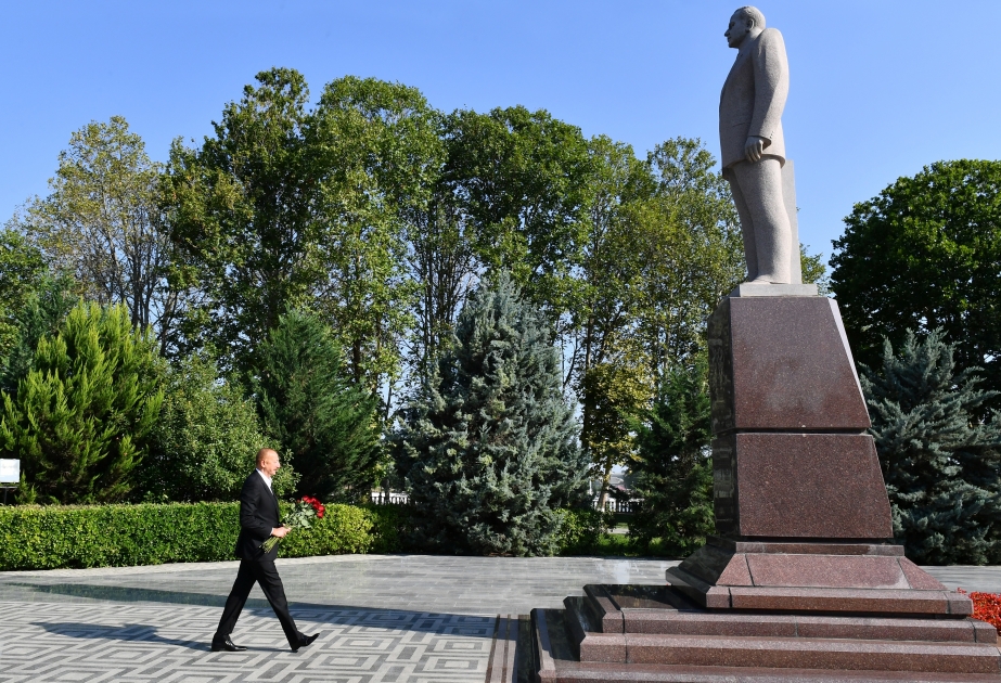 President of Azerbaijan Ilham Aliyev visited Gazakh district VIDEO