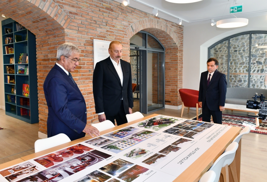President Ilham Aliyev viewed conditions created at Gazakh Teachers' Seminary ADA University Gazakh Center VIDEO