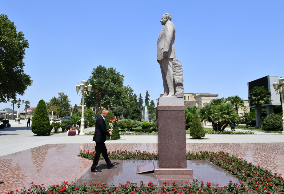 Azərbaycan Prezidenti İlham Əliyev Bərdə rayonuna səfər edib VİDEO