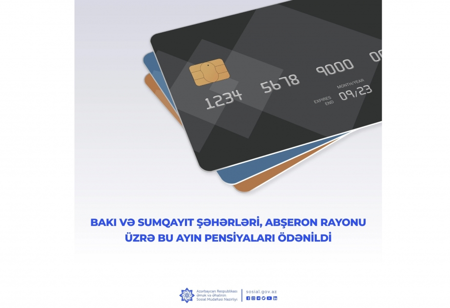 Выплачены августовские пенсии по городам Баку, Сумгайыт и Абшеронскому району