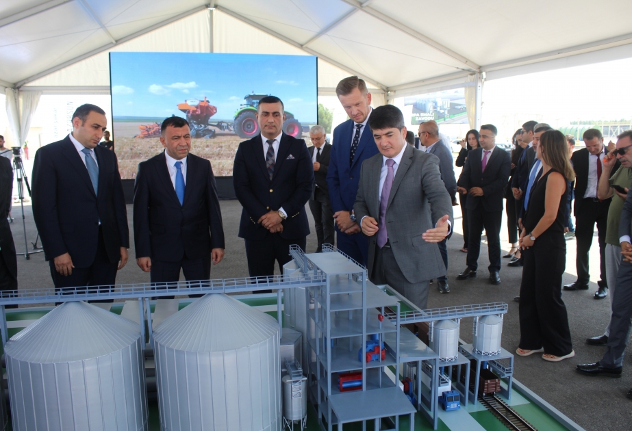 В Имишли заложен фундамент завода по переработке пивоваренного ячменя, который будет построен по швейцарской технологии