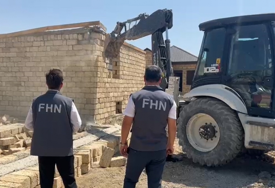 Fövqəladə Hallar Nazirliyi qanunsuz tikintilərin qarşısını alıb  VİDEO