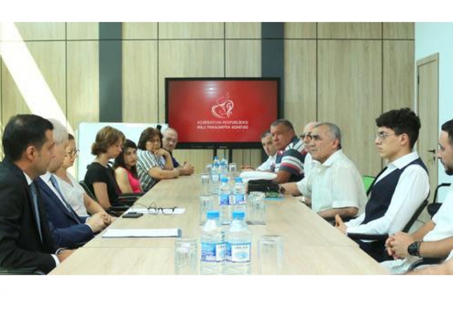 Milli Paralimpiya Komitəsinin prezidenti üzgüçülük üzrə paralimpiya millimizin üzvləri ilə görüşüb