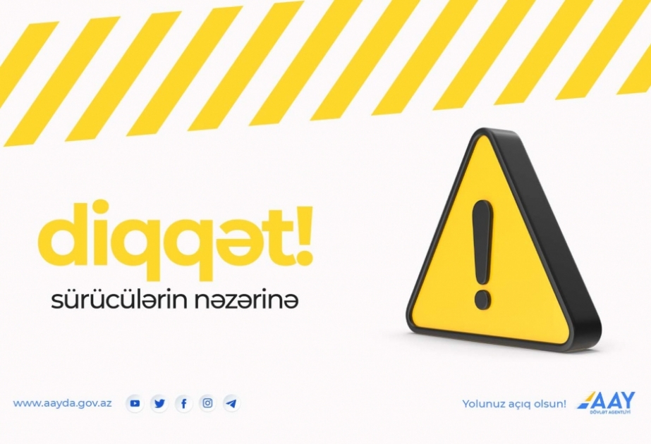 Bakı-Şamaxı-Yevlax avtomobil yolunda rənglənmə işləri aparılır