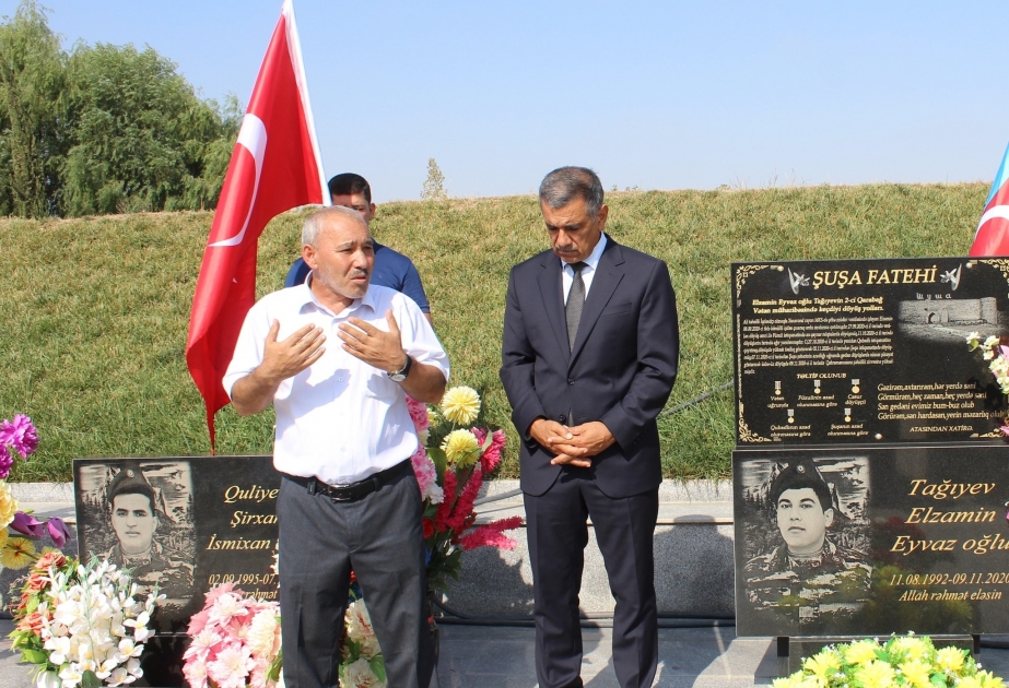 Şəhid Elzamin Tağıyevin doğum günündə xatirəsi anılıb