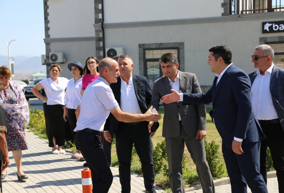 Otras 22 familias reasentadas en la aldea de Aghali del distrito de Zangilan reciben las llaves de sus casas