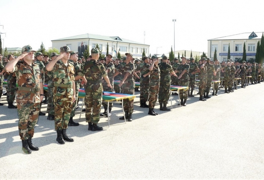 FHN-in Mülki müdafiə qoşunlarında andiçmə mərasimi keçirilib