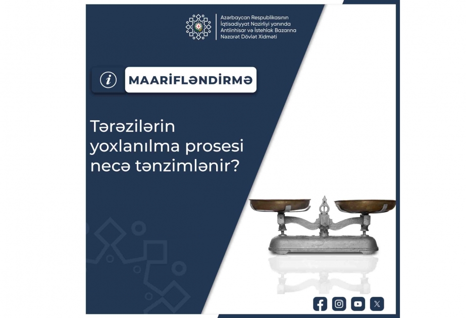 Tərəzilərin yoxlanılma prosesi necə tənzimlənir?