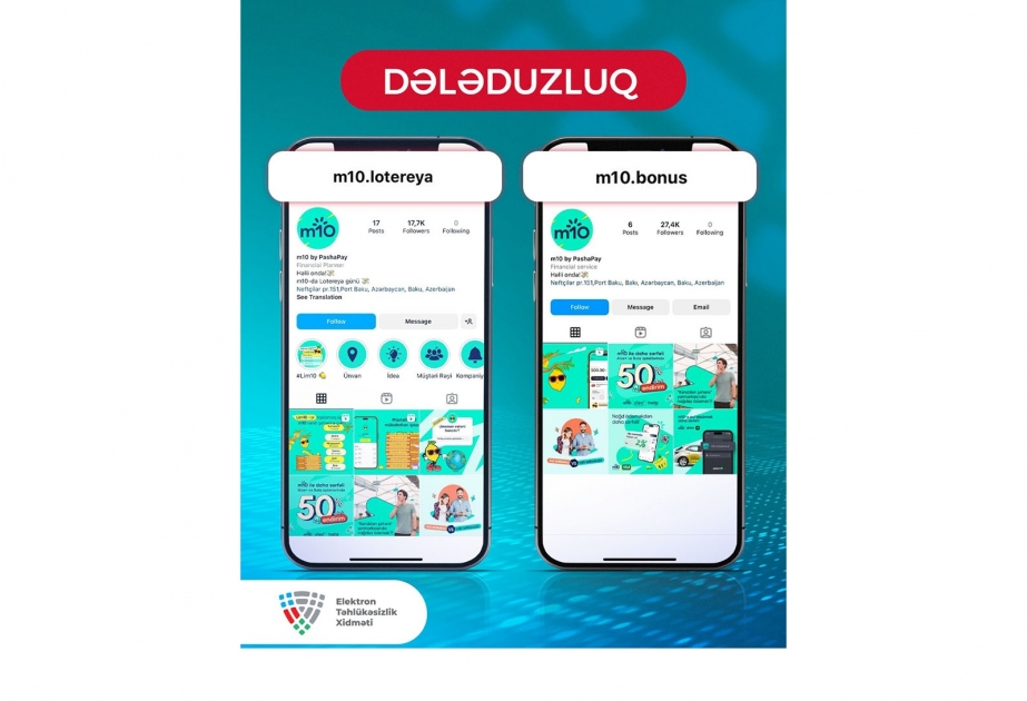 Elektron Təhlükəsizlik Xidməti vətəndaşlara xəbərdarlıq edib