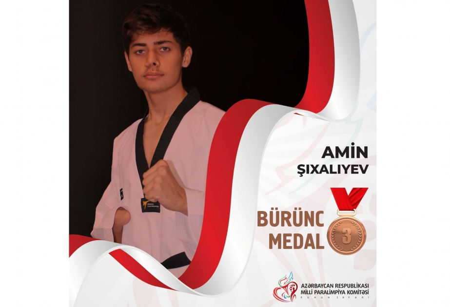 Rotterdam : Le taekwondoka handisport azerbaïdjanais Amin Chykhaliyev termine troisième