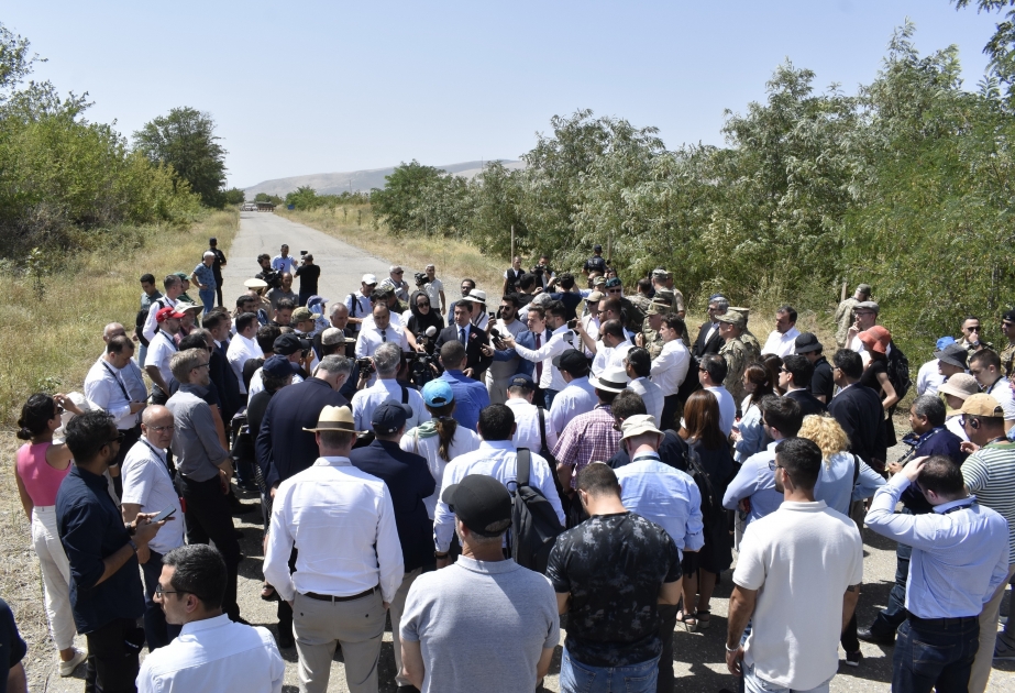 Members of diplomatic corps and military representatives accredited in Azerbaijan visit Aghdam