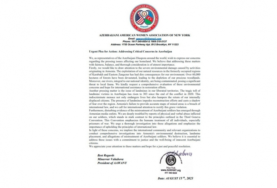 Diaspora organizations and coordination councils issue statement