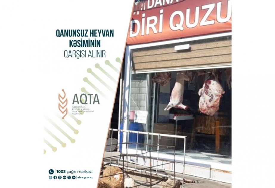 On iki heyvan kəsimi və ət satışı məntəqəsi ilə əlaqədar tədbir görülüb