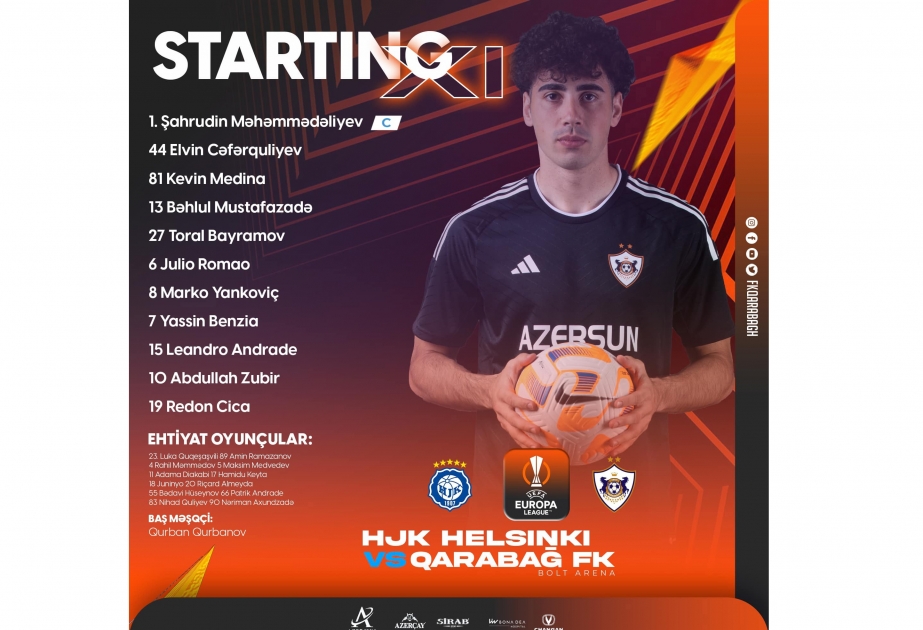 Avropa Liqası: HİK və “Qarabağ”ın start heyətləri açıqlanıb