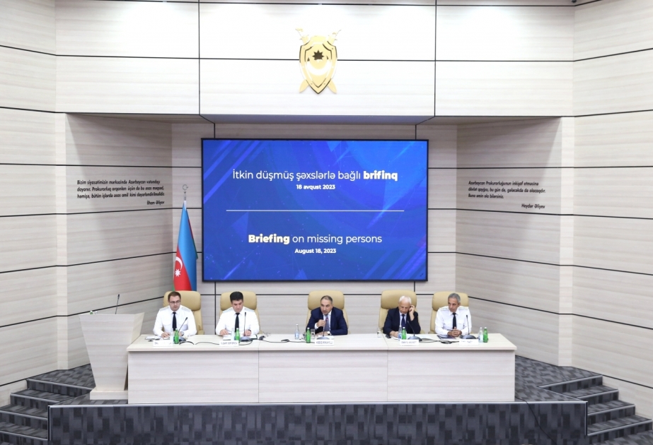 В Баку проходит брифинг в связи с пропавшими без вести лицами