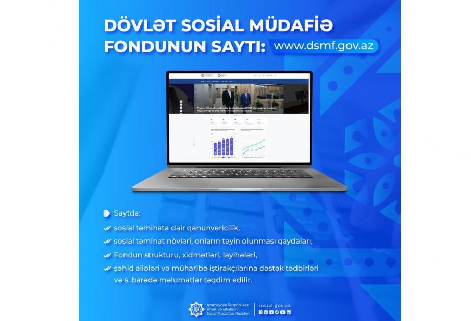 Dövlət Sosial Müdafiə Fondunun saytı istifadəyə verilib