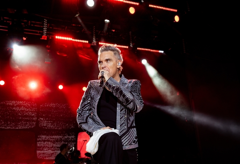 British singer Robiie Williams performs 1st concert in Bodrum, Turkiye
