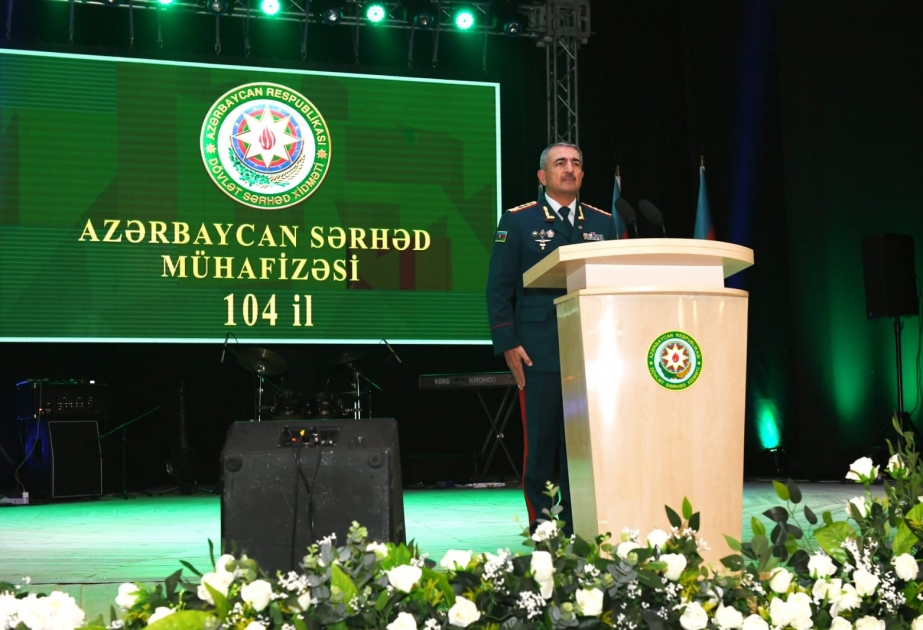 Azərbaycanın Sərhəd Mühafizəsinin 104-cü ildönümü münasibətilə təntənəli tədbir keçirilib  VİDEO