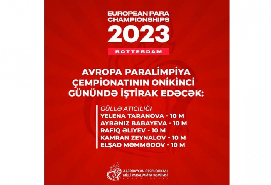 Güllə atıcılığı üzrə yığmamız Avropa Paralimpiya Çempionatında qüvvəsini sınayacaq