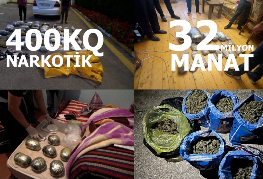 Baş Narkotiklərlə Mübarizə İdarəsi 32 milyon manatlıq narkotik vasitəni dövriyyədən çıxarıb