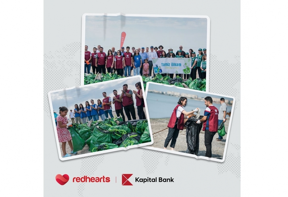 ®  Kapital Bank и Red Hearts приняли участие в очистке говсанского побережья Каспия