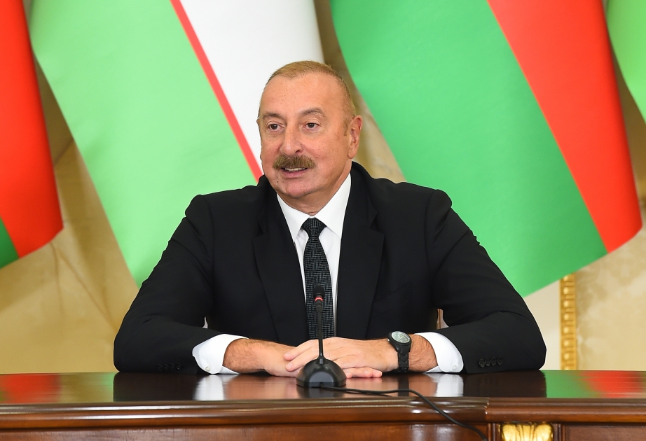 Президент Ильхам Алиев: Мы сегодня обсуждали вопросы, которые предопределят на многие годы вперед успешное взаимодействие Азербайджана и Узбекистана по всем направлениям