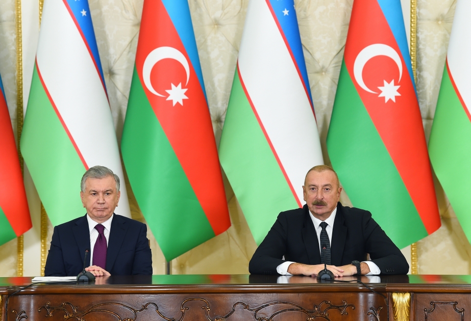 Prezident İlham Əliyev: Azərbaycan ilə Özbəkistan arasında qardaşlıq münasibətlərinin çoxəsrlik tarixi var